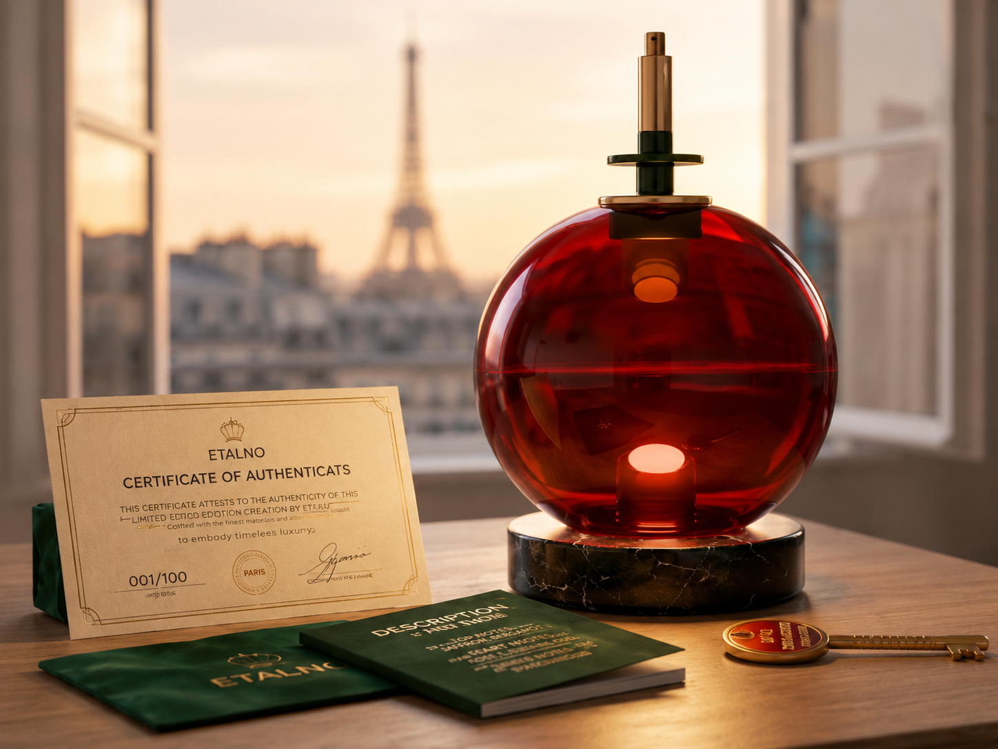 Glomato lamp in a Parisian setting